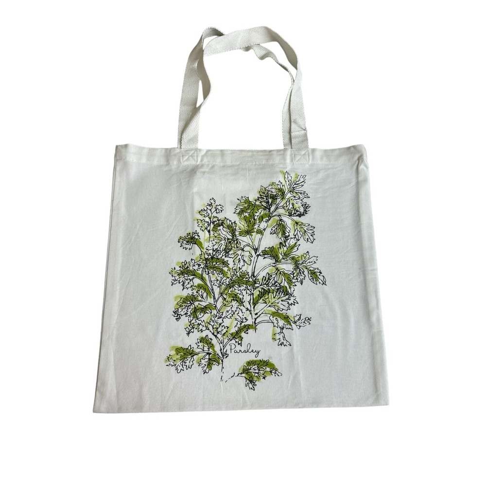 Tag Brand Herb Tote Bag Farmers Market Grocery Bag Parsley NWT